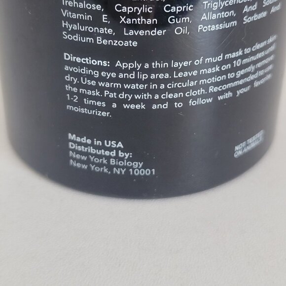 New York Biology Dead Sea Mud Mask 8.8 oz Detoxifier Anti-Acne Cleanser SEALED - Picture 5 of 5